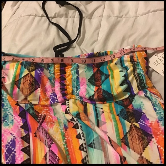 Heart and harmony 1X plus size halter Tankini swimsuit top NWT - Picture 5 of 7